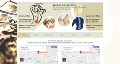 Desktop Screenshot of durbanchiropractor.co.za