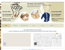 Tablet Screenshot of durbanchiropractor.co.za